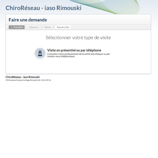 Type de visite